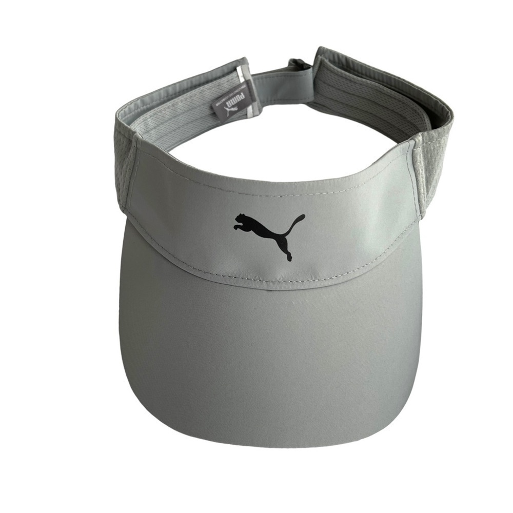 Puma visor adjustable grey black logo sports summer - Picture 1 of 10